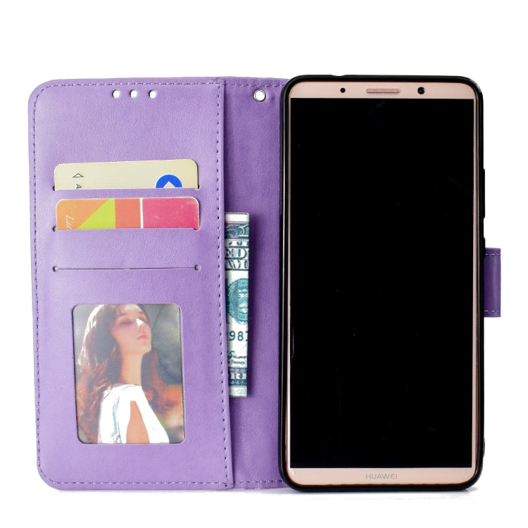 For Huawei Mate 10 Pro Totem Flower Embossed Horizontal Flip TPU + PU Leather Case with Holder & Card Slots & Wallet
