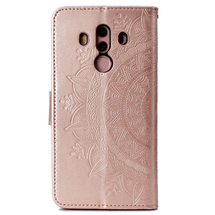 For Huawei Mate 10 Pro Totem Flower Embossed Horizontal Flip TPU + PU Leather Case with Holder & Card Slots & Wallet