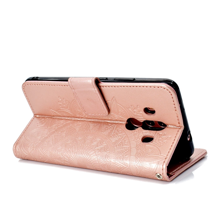 For Huawei Mate 10 Pro Totem Flower Embossed Horizontal Flip TPU + PU Leather Case with Holder & Card Slots & Wallet