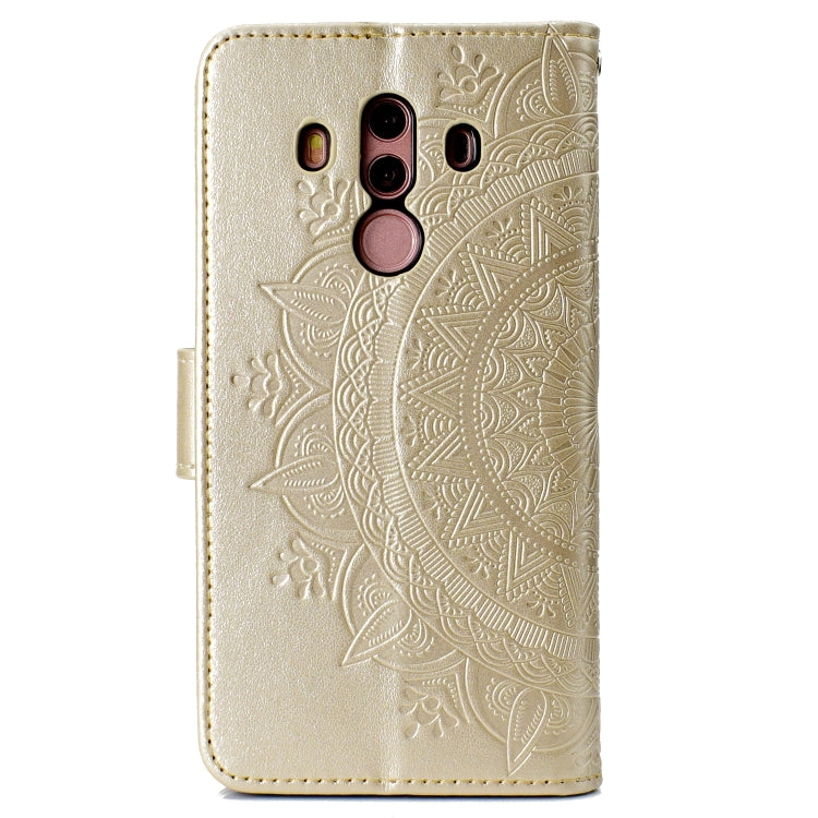 For Huawei Mate 10 Pro Totem Flower Embossed Horizontal Flip TPU + PU Leather Case with Holder & Card Slots & Wallet
