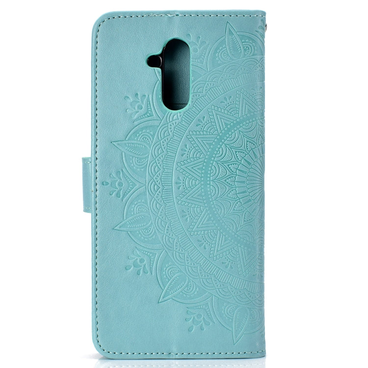 For Huawei Mate 20 Lite Totem Flower Embossed Horizontal Flip TPU + PU Leather Case with Holder & Card Slots & Wallet