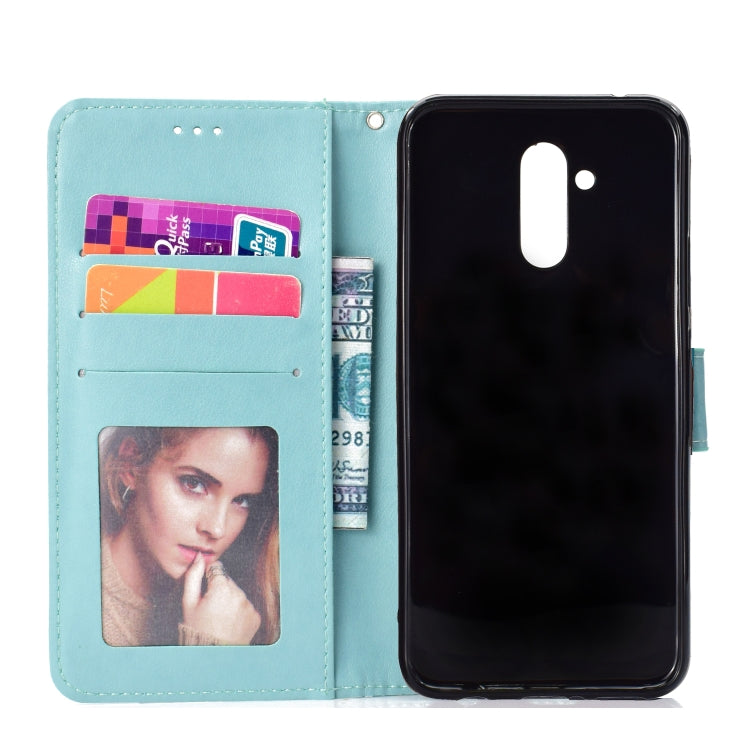 For Huawei Mate 20 Lite Totem Flower Embossed Horizontal Flip TPU + PU Leather Case with Holder & Card Slots & Wallet