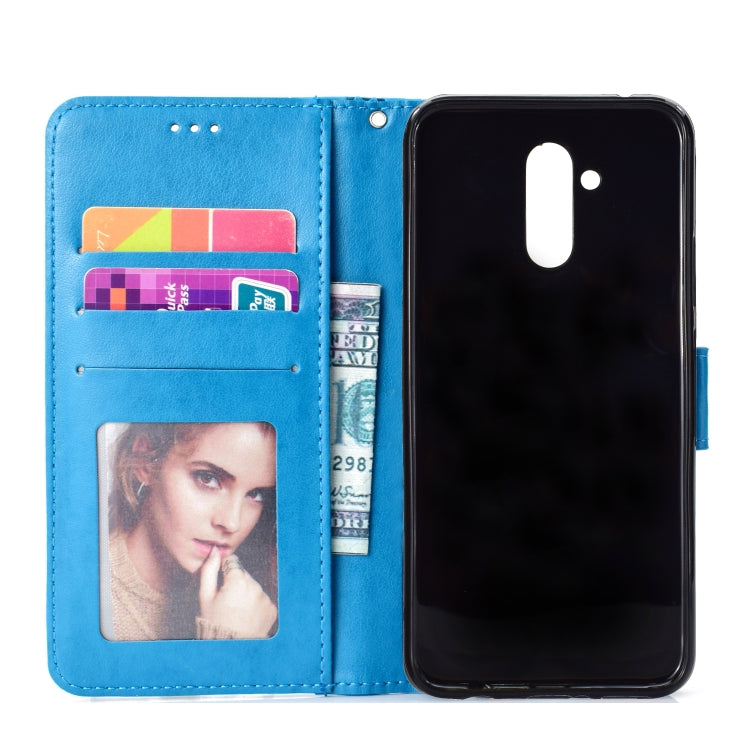 For Huawei Mate 20 Lite Totem Flower Embossed Horizontal Flip TPU + PU Leather Case with Holder & Card Slots & Wallet