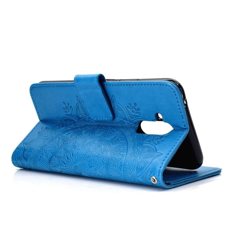 For Huawei Mate 20 Lite Totem Flower Embossed Horizontal Flip TPU + PU Leather Case with Holder & Card Slots & Wallet