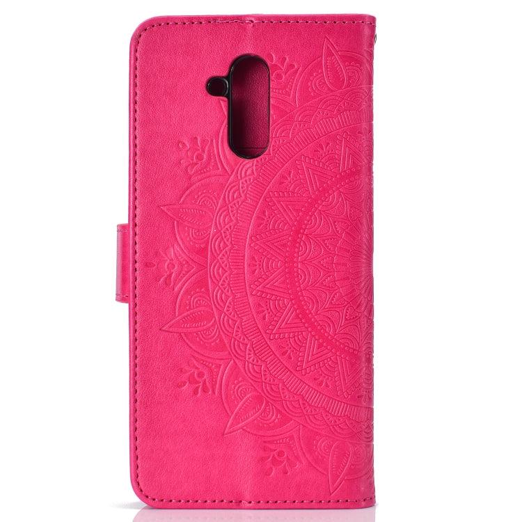 For Huawei Mate 20 Lite Totem Flower Embossed Horizontal Flip TPU + PU Leather Case with Holder & Card Slots & Wallet