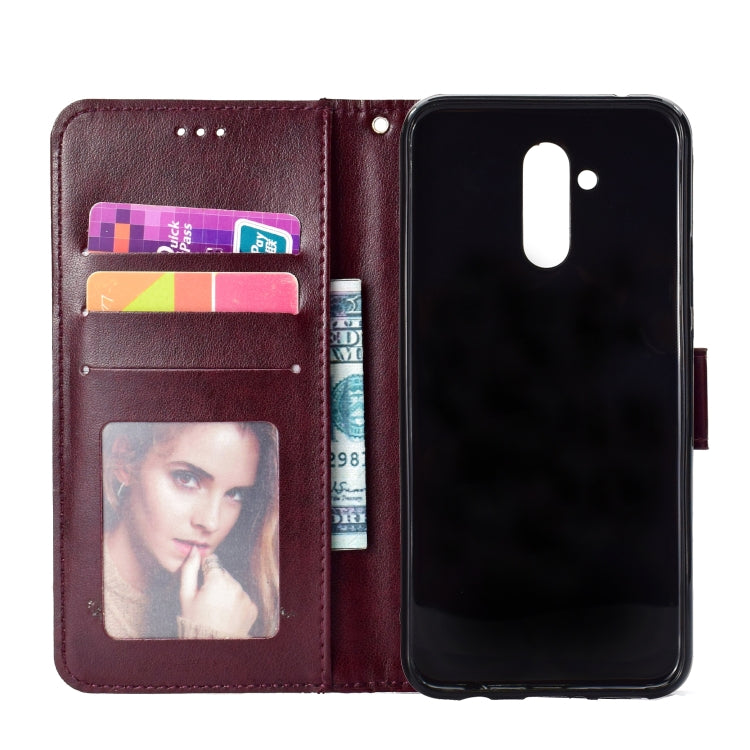 For Huawei Mate 20 Lite Totem Flower Embossed Horizontal Flip TPU + PU Leather Case with Holder & Card Slots & Wallet