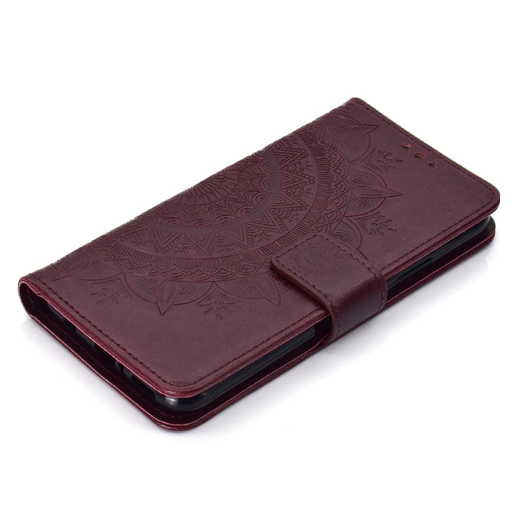 For Huawei Mate 20 Lite Totem Flower Embossed Horizontal Flip TPU + PU Leather Case with Holder & Card Slots & Wallet