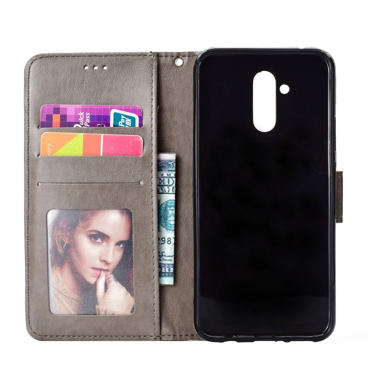 For Huawei Mate 20 Lite Totem Flower Embossed Horizontal Flip TPU + PU Leather Case with Holder & Card Slots & Wallet