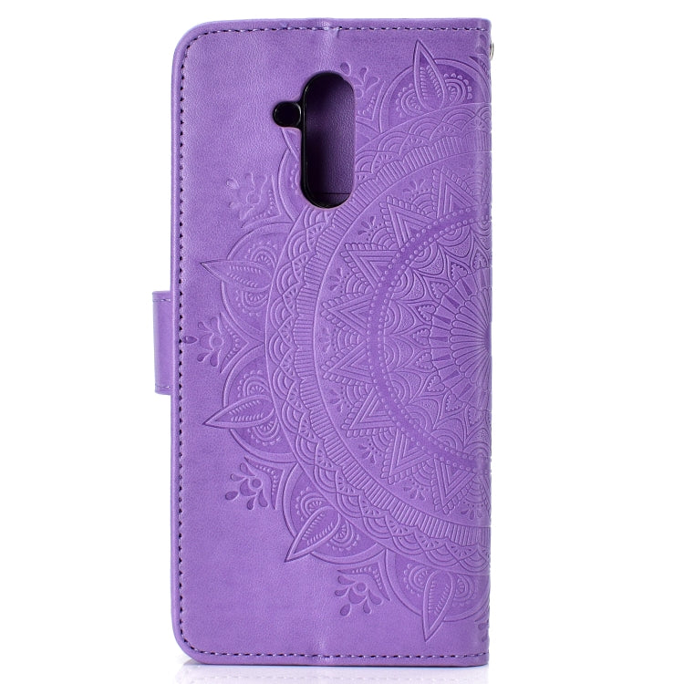 For Huawei Mate 20 Lite Totem Flower Embossed Horizontal Flip TPU + PU Leather Case with Holder & Card Slots & Wallet