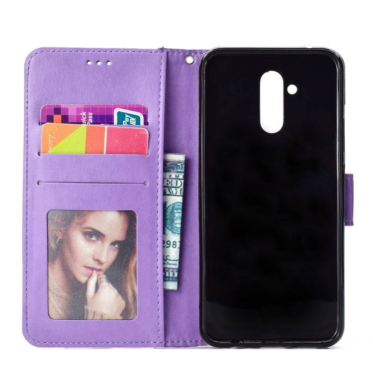 For Huawei Mate 20 Lite Totem Flower Embossed Horizontal Flip TPU + PU Leather Case with Holder & Card Slots & Wallet