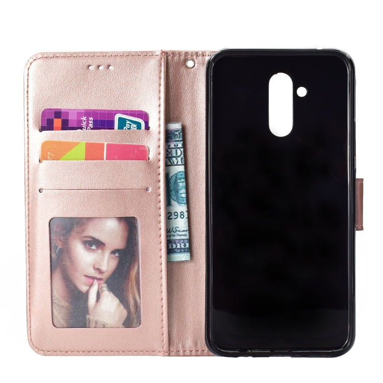 For Huawei Mate 20 Lite Totem Flower Embossed Horizontal Flip TPU + PU Leather Case with Holder & Card Slots & Wallet