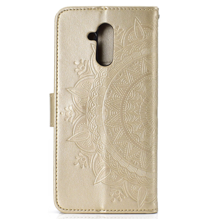 For Huawei Mate 20 Lite Totem Flower Embossed Horizontal Flip TPU + PU Leather Case with Holder & Card Slots & Wallet