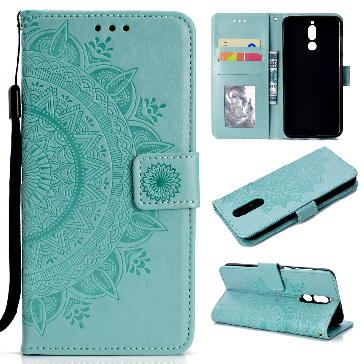 For Huawei Mate 10 Lite Totem Flower Embossed Horizontal Flip TPU + PU Leather Case with Holder & Card Slots & Wallet