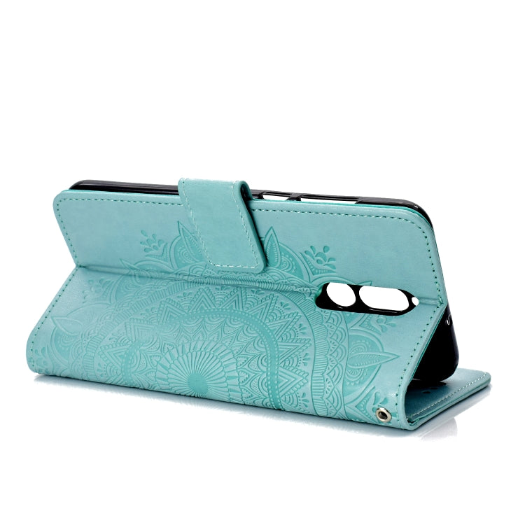 For Huawei Mate 10 Lite Totem Flower Embossed Horizontal Flip TPU + PU Leather Case with Holder & Card Slots & Wallet