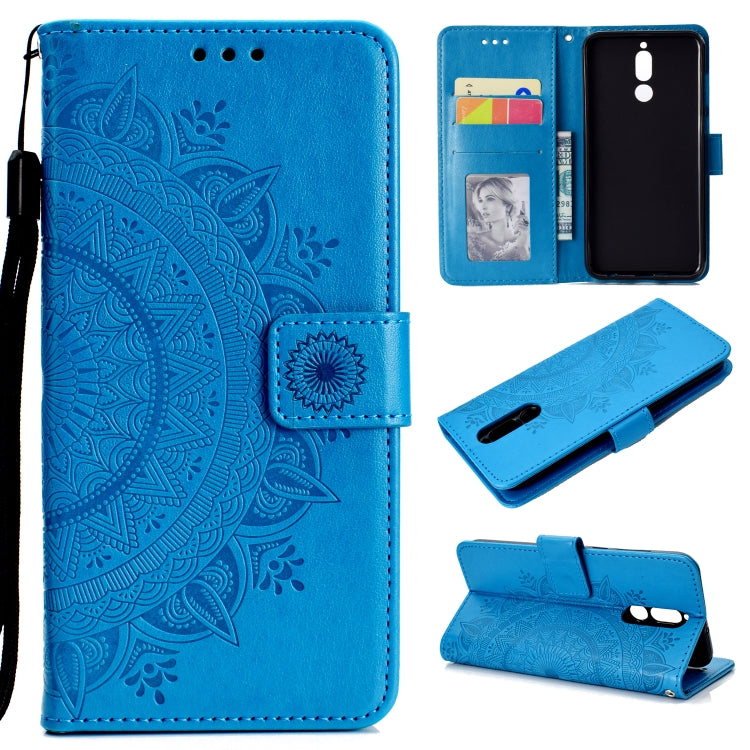 For Huawei Mate 10 Lite Totem Flower Embossed Horizontal Flip TPU + PU Leather Case with Holder & Card Slots & Wallet