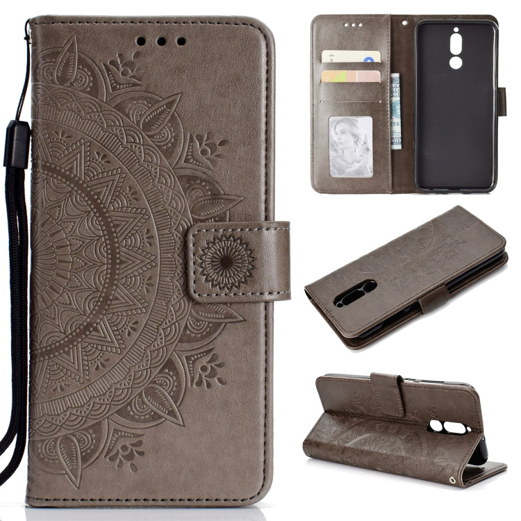 For Huawei Mate 10 Lite Totem Flower Embossed Horizontal Flip TPU + PU Leather Case with Holder & Card Slots & Wallet