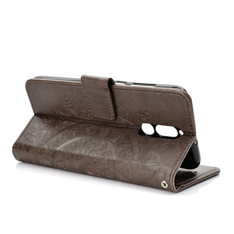 For Huawei Mate 10 Lite Totem Flower Embossed Horizontal Flip TPU + PU Leather Case with Holder & Card Slots & Wallet
