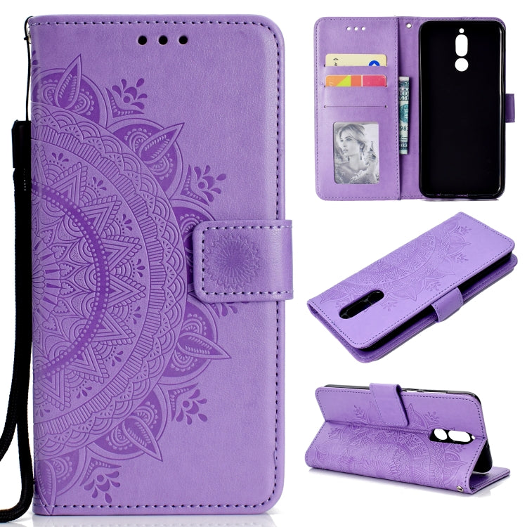 For Huawei Mate 10 Lite Totem Flower Embossed Horizontal Flip TPU + PU Leather Case with Holder & Card Slots & Wallet