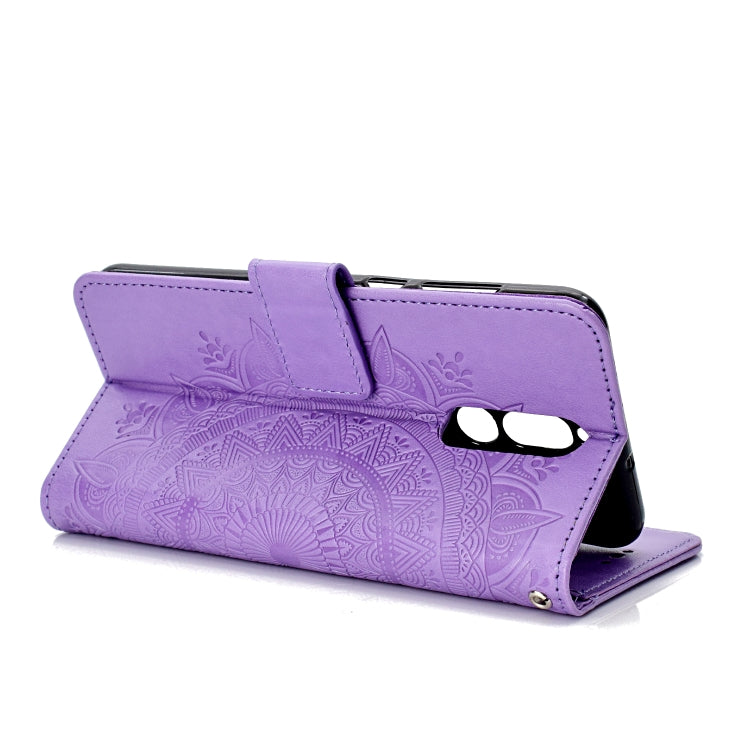 For Huawei Mate 10 Lite Totem Flower Embossed Horizontal Flip TPU + PU Leather Case with Holder & Card Slots & Wallet