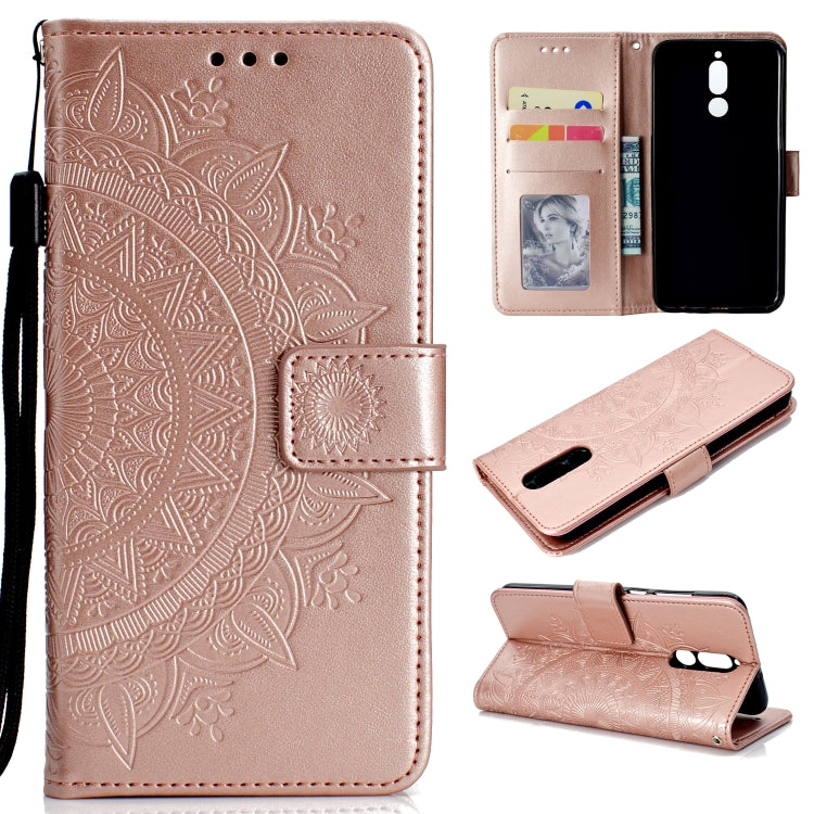 For Huawei Mate 10 Lite Totem Flower Embossed Horizontal Flip TPU + PU Leather Case with Holder & Card Slots & Wallet
