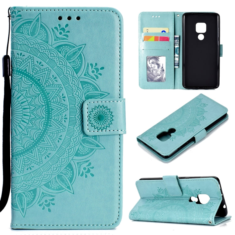 For Huawei Mate 20 Totem Flower Embossed Horizontal Flip TPU + PU Leather Case with Holder & Card Slots & Wallet