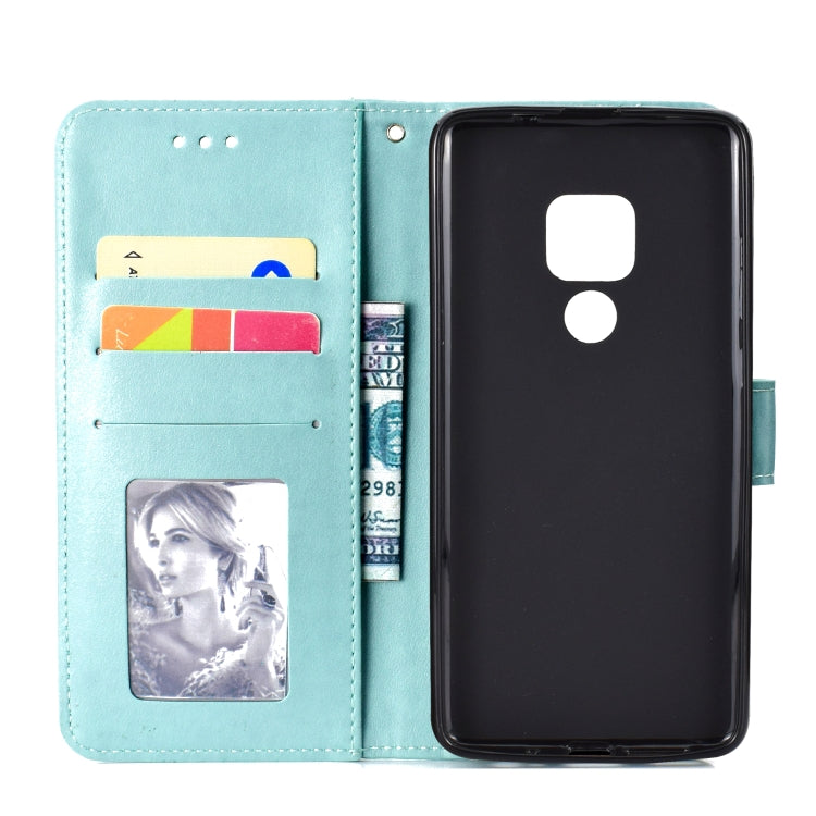 For Huawei Mate 20 Totem Flower Embossed Horizontal Flip TPU + PU Leather Case with Holder & Card Slots & Wallet