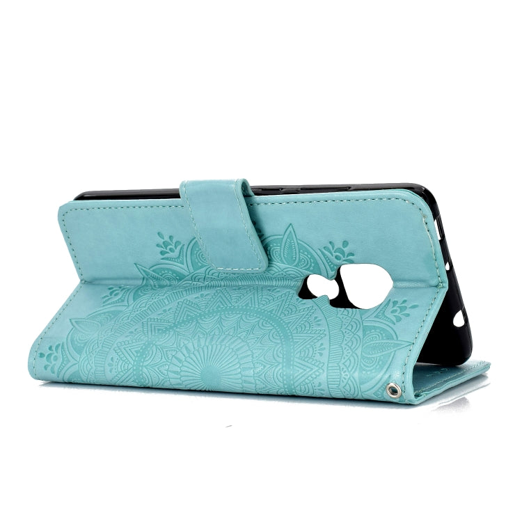 For Huawei Mate 20 Totem Flower Embossed Horizontal Flip TPU + PU Leather Case with Holder & Card Slots & Wallet