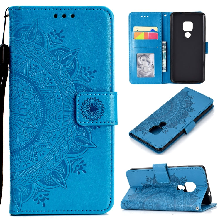 For Huawei Mate 20 Totem Flower Embossed Horizontal Flip TPU + PU Leather Case with Holder & Card Slots & Wallet