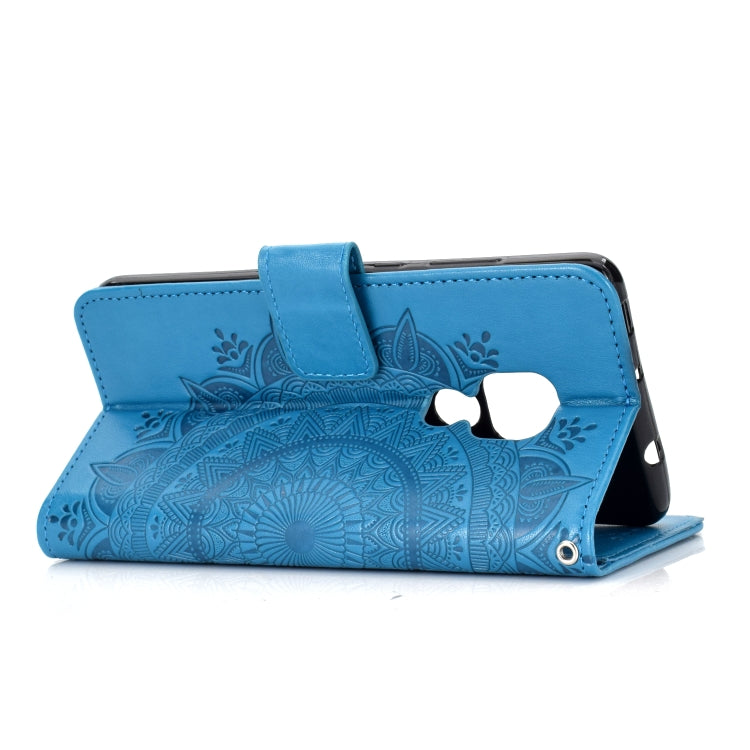 For Huawei Mate 20 Totem Flower Embossed Horizontal Flip TPU + PU Leather Case with Holder & Card Slots & Wallet