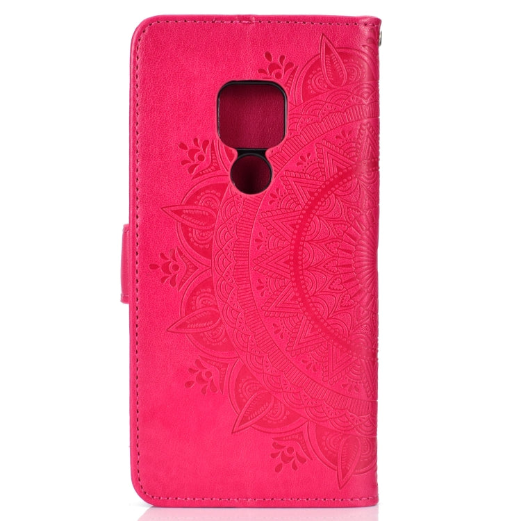 For Huawei Mate 20 Totem Flower Embossed Horizontal Flip TPU + PU Leather Case with Holder & Card Slots & Wallet