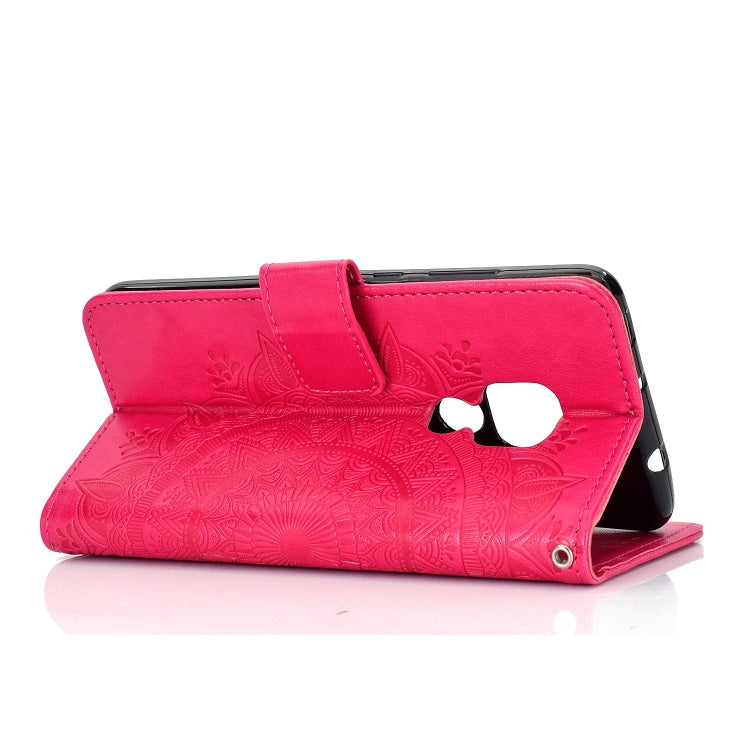 For Huawei Mate 20 Totem Flower Embossed Horizontal Flip TPU + PU Leather Case with Holder & Card Slots & Wallet