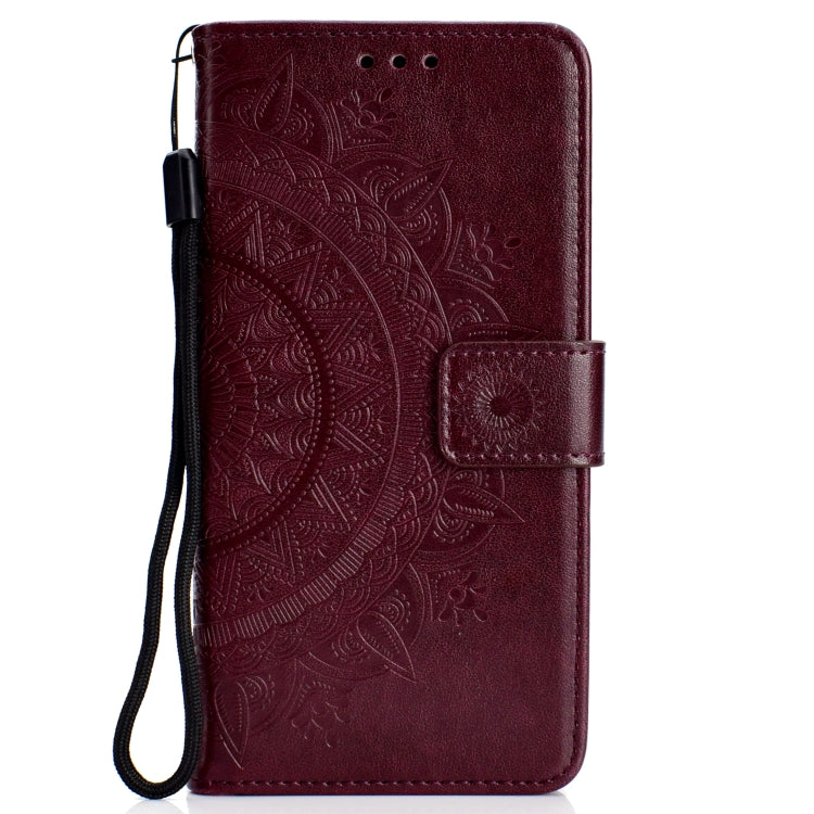 For Huawei Mate 20 Totem Flower Embossed Horizontal Flip TPU + PU Leather Case with Holder & Card Slots & Wallet