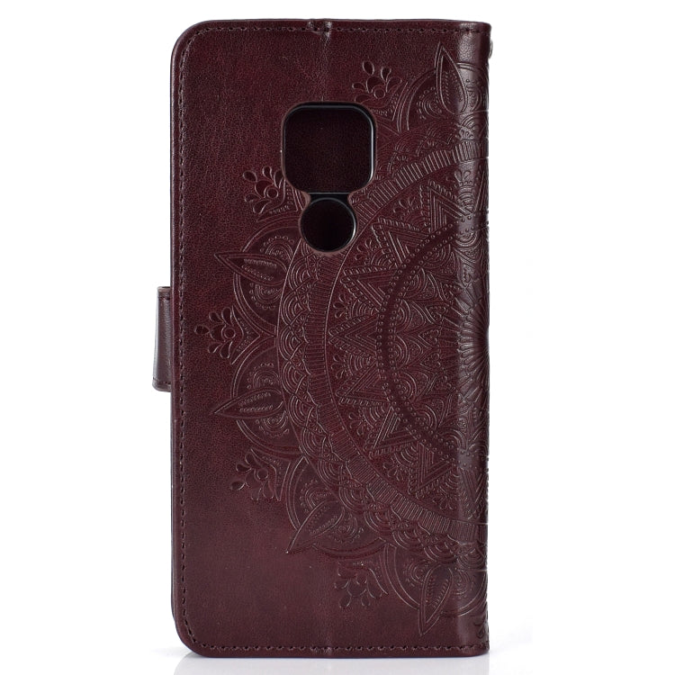 For Huawei Mate 20 Totem Flower Embossed Horizontal Flip TPU + PU Leather Case with Holder & Card Slots & Wallet