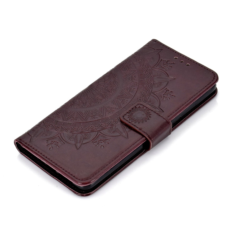 For Huawei Mate 20 Totem Flower Embossed Horizontal Flip TPU + PU Leather Case with Holder & Card Slots & Wallet