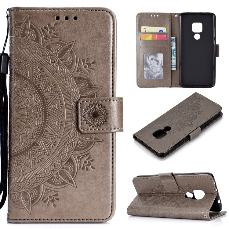 For Huawei Mate 20 Totem Flower Embossed Horizontal Flip TPU + PU Leather Case with Holder & Card Slots & Wallet