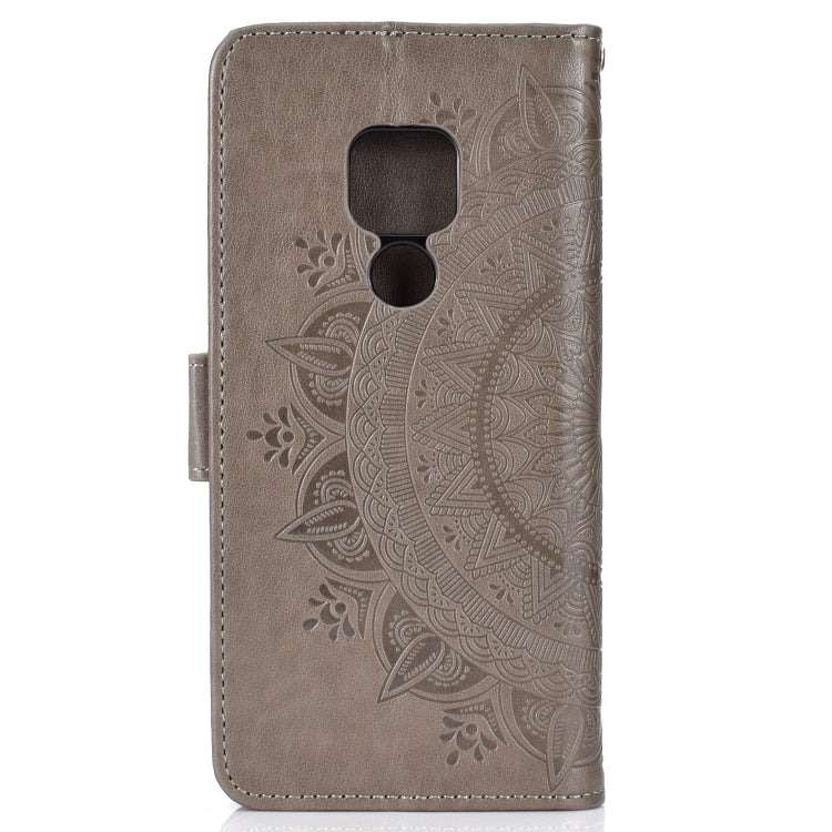 For Huawei Mate 20 Totem Flower Embossed Horizontal Flip TPU + PU Leather Case with Holder & Card Slots & Wallet