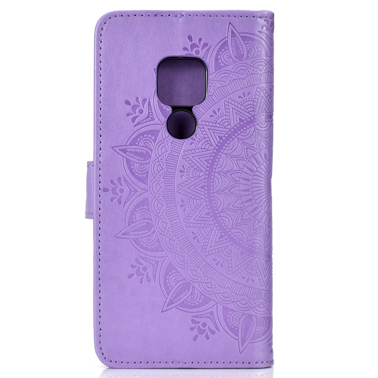 For Huawei Mate 20 Totem Flower Embossed Horizontal Flip TPU + PU Leather Case with Holder & Card Slots & Wallet