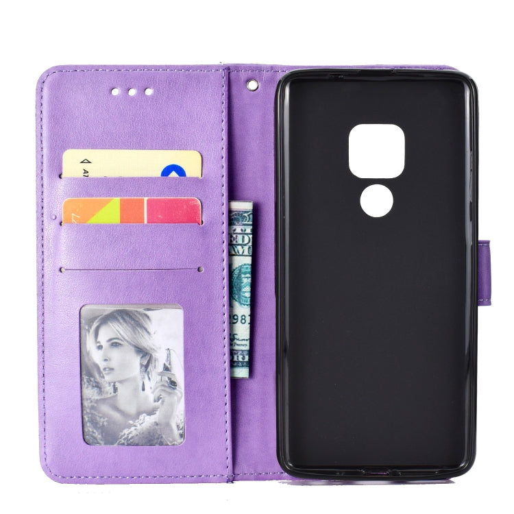 For Huawei Mate 20 Totem Flower Embossed Horizontal Flip TPU + PU Leather Case with Holder & Card Slots & Wallet