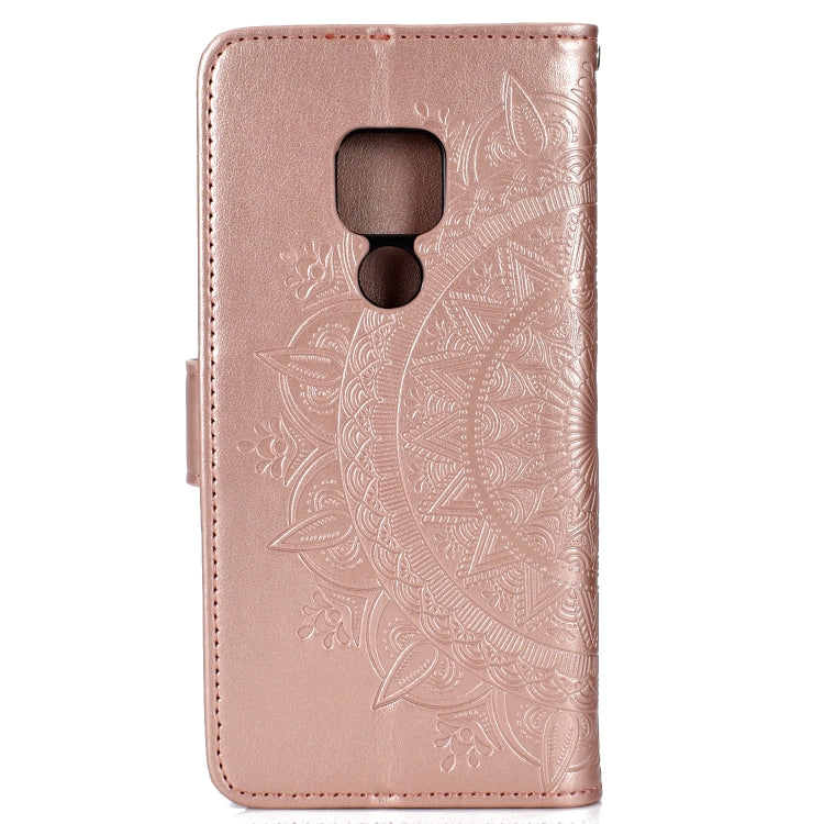 For Huawei Mate 20 Totem Flower Embossed Horizontal Flip TPU + PU Leather Case with Holder & Card Slots & Wallet