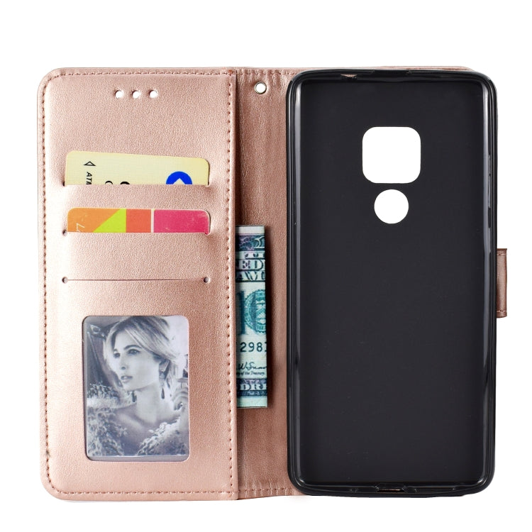 For Huawei Mate 20 Totem Flower Embossed Horizontal Flip TPU + PU Leather Case with Holder & Card Slots & Wallet
