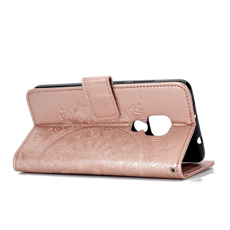 For Huawei Mate 20 Totem Flower Embossed Horizontal Flip TPU + PU Leather Case with Holder & Card Slots & Wallet