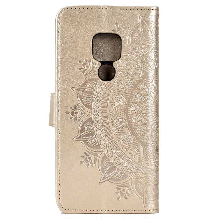 For Huawei Mate 20 Totem Flower Embossed Horizontal Flip TPU + PU Leather Case with Holder & Card Slots & Wallet