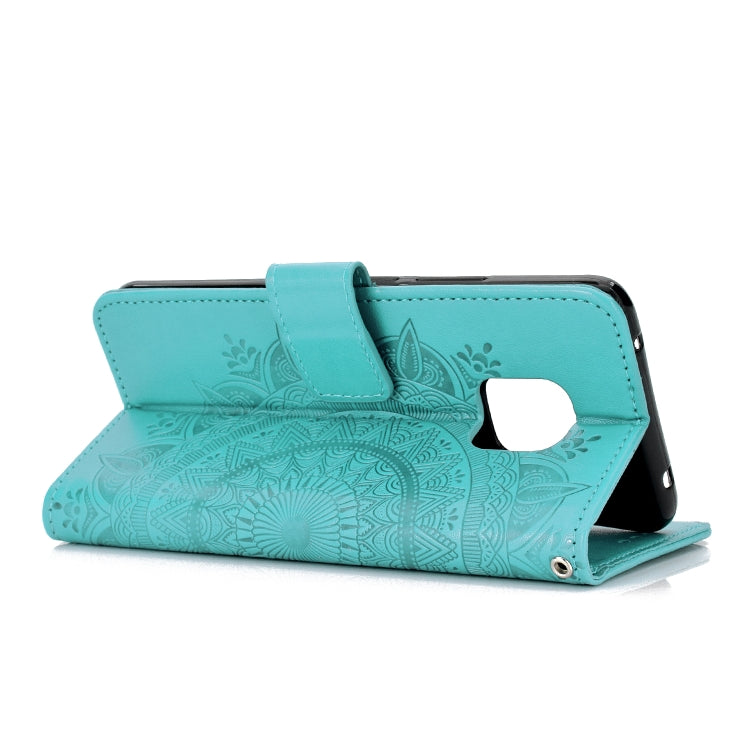 For Huawei Mate 20 Pro Totem Flower Embossed Horizontal Flip TPU + PU Leather Case with Holder & Card Slots & Wallet