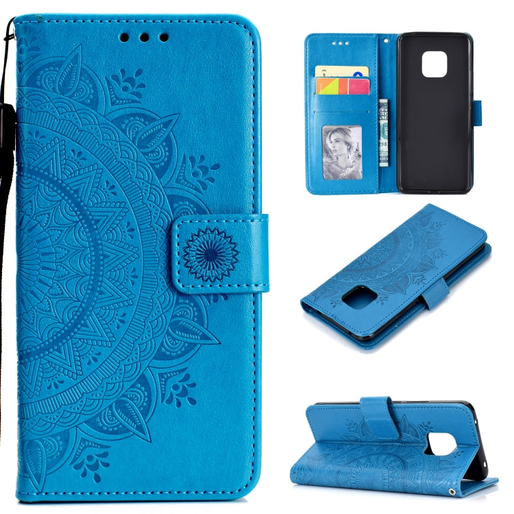 For Huawei Mate 20 Pro Totem Flower Embossed Horizontal Flip TPU + PU Leather Case with Holder & Card Slots & Wallet