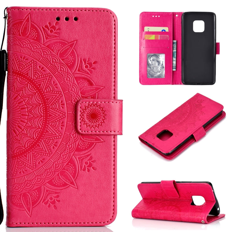 For Huawei Mate 20 Pro Totem Flower Embossed Horizontal Flip TPU + PU Leather Case with Holder & Card Slots & Wallet