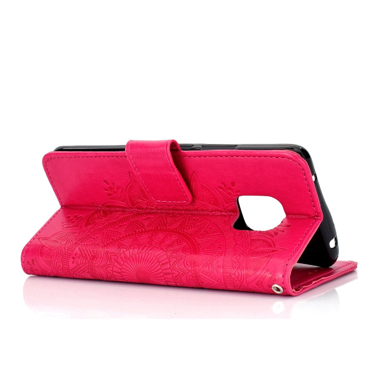 For Huawei Mate 20 Pro Totem Flower Embossed Horizontal Flip TPU + PU Leather Case with Holder & Card Slots & Wallet