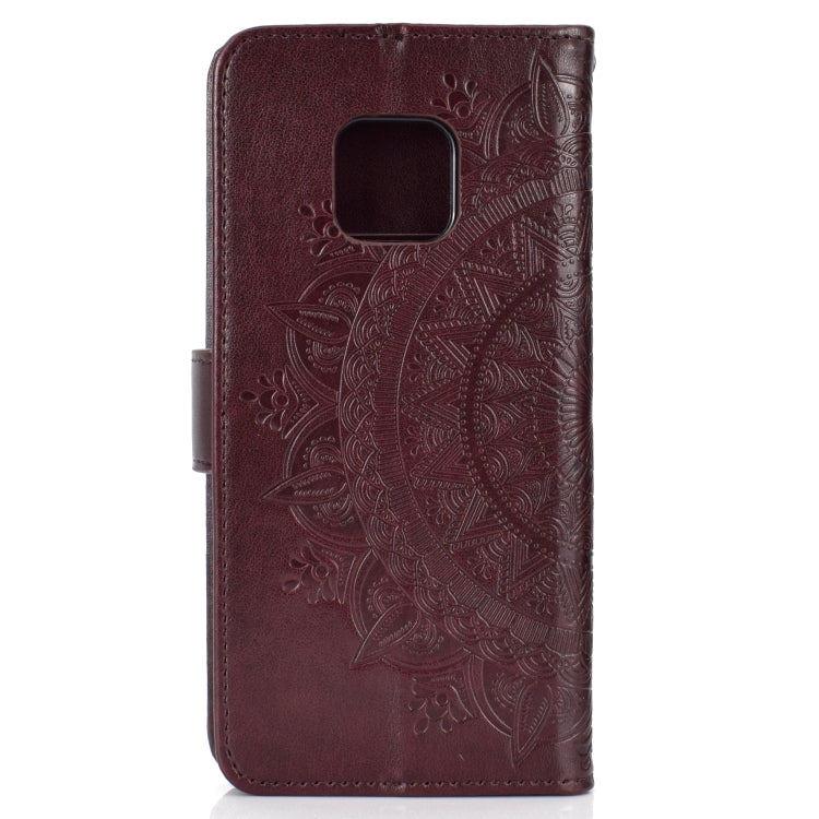 For Huawei Mate 20 Pro Totem Flower Embossed Horizontal Flip TPU + PU Leather Case with Holder & Card Slots & Wallet