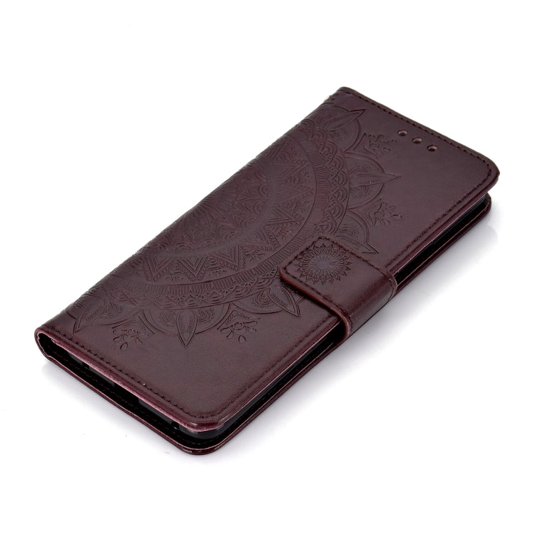 For Huawei Mate 20 Pro Totem Flower Embossed Horizontal Flip TPU + PU Leather Case with Holder & Card Slots & Wallet