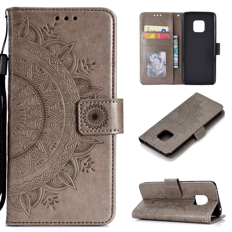 For Huawei Mate 20 Pro Totem Flower Embossed Horizontal Flip TPU + PU Leather Case with Holder & Card Slots & Wallet