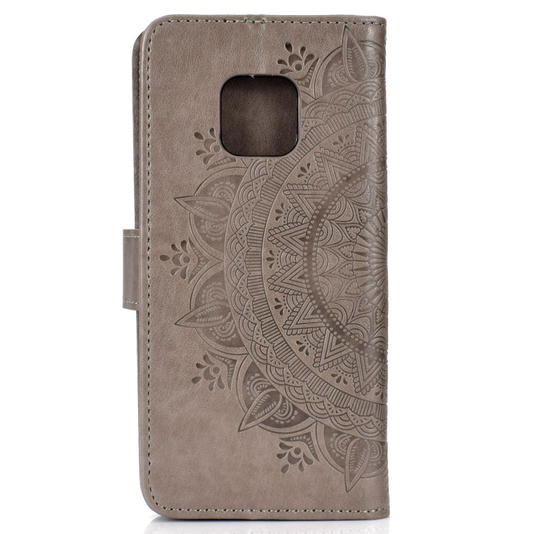For Huawei Mate 20 Pro Totem Flower Embossed Horizontal Flip TPU + PU Leather Case with Holder & Card Slots & Wallet